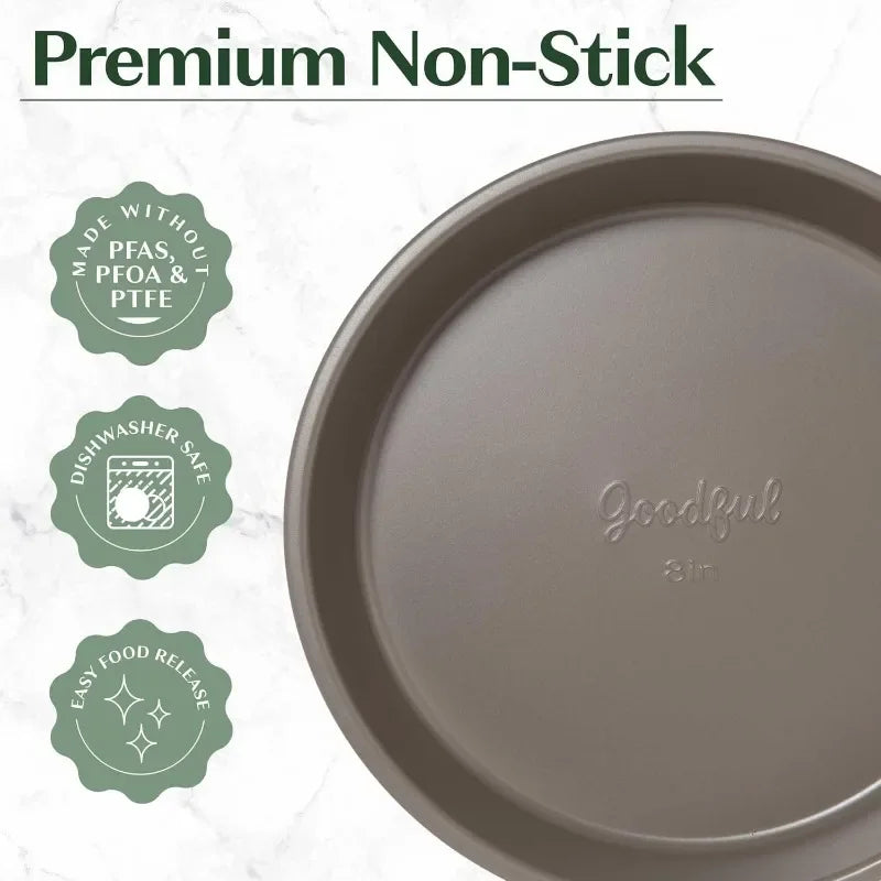High Quality All In One Nonstick Bakeware Set Stackable Space Saving Design with Round and Square Pans
