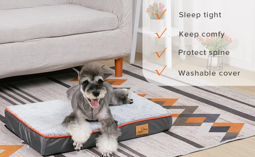 Large Orthopedic Dog Bed With Removable Washable Cover Padded Foam Cushion