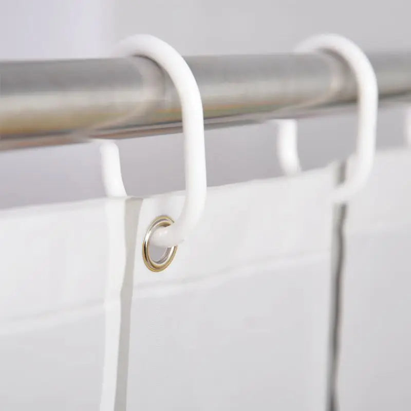 Waterproof PEVA Shower Curtain Set 12 Hooks 71x79 Inches