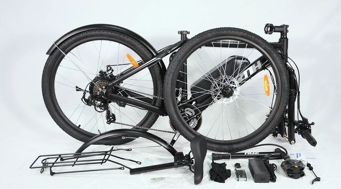 1000W Peak 48V Electric Mountain Bike 26 Inch Battery Range