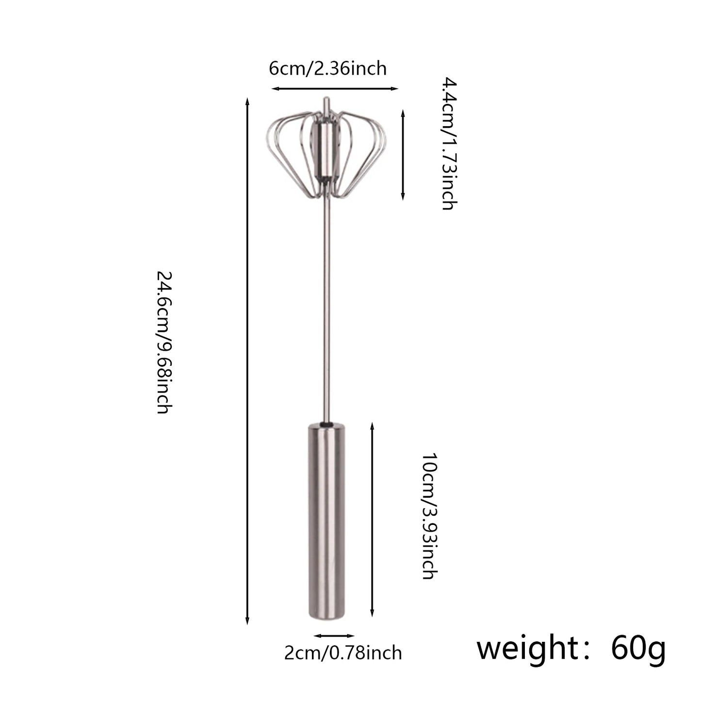 Stainless Steel Whisk Cream Mixer For Fast Stirring Kitchen