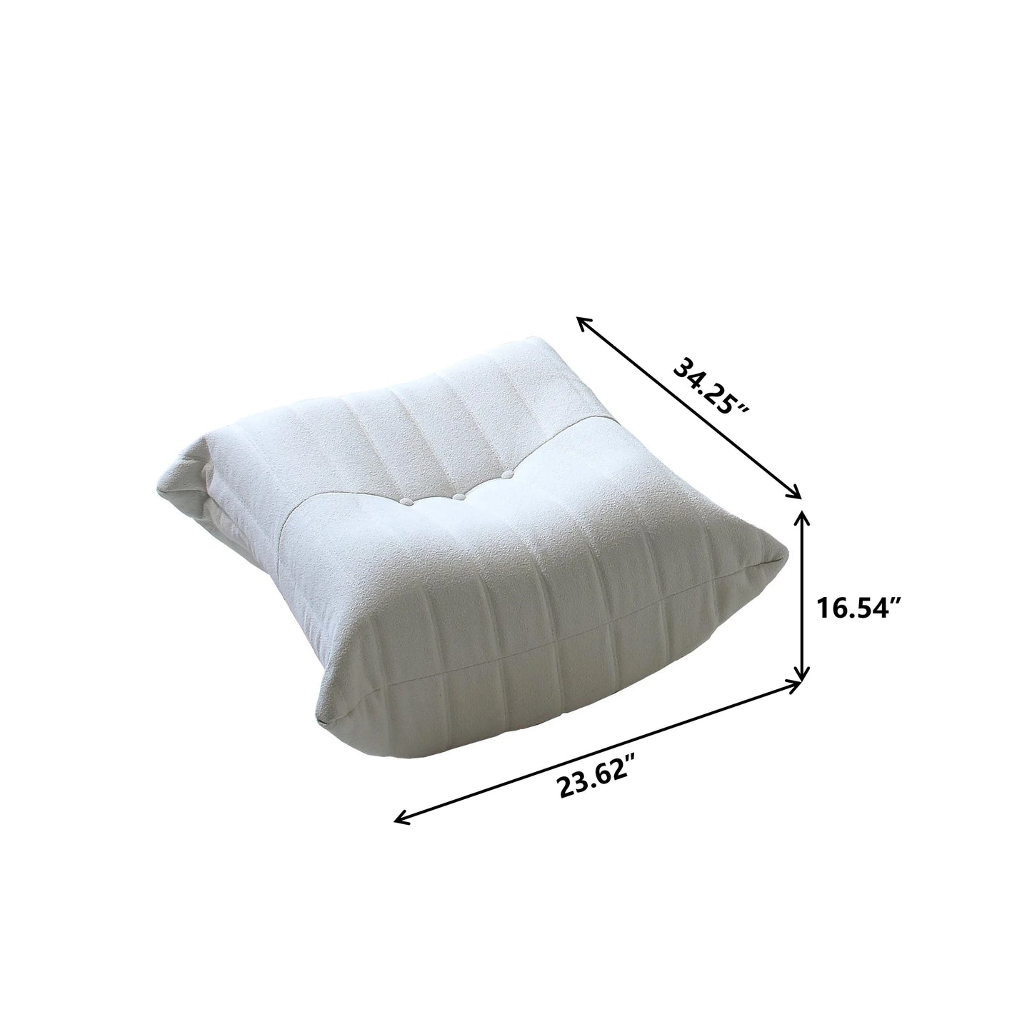 Velvet Teddy Bean Bag Sofa Floor Lounge Chair Foam Filled