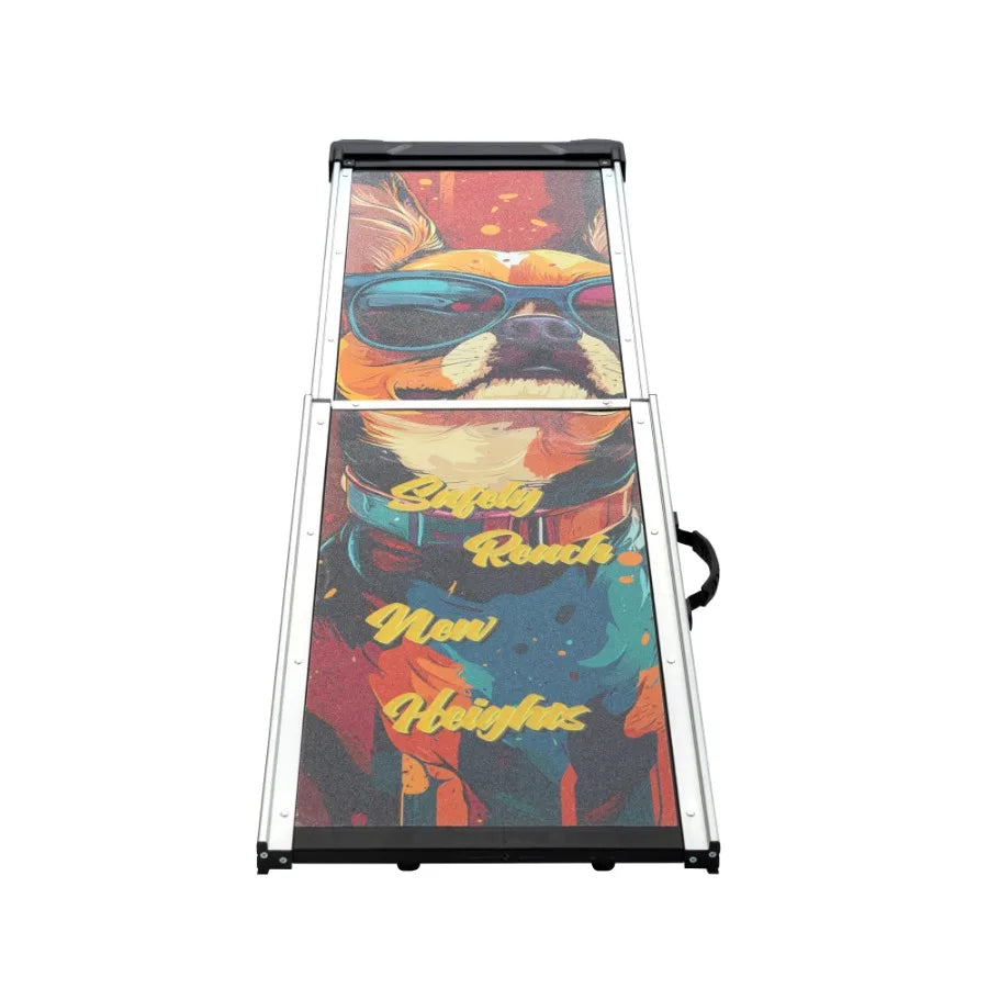 Retractable Aluminum Dog Ramp For Cars SUVs Non Slip
