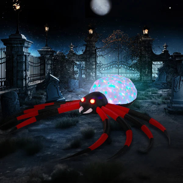 11.8ft Big Spider Inflatable Rotating Lamp Plate With LEDs