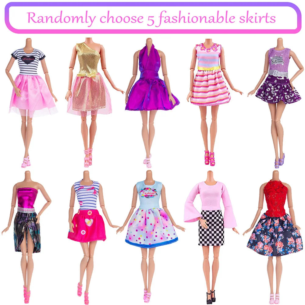 32 Pcs Doll Clothes Set Fairy Collection Dress Up For Girls