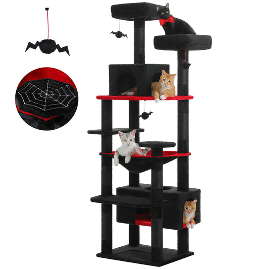 Large Cat Tree Tower Indoor Cats With Sisal Posts Hammock