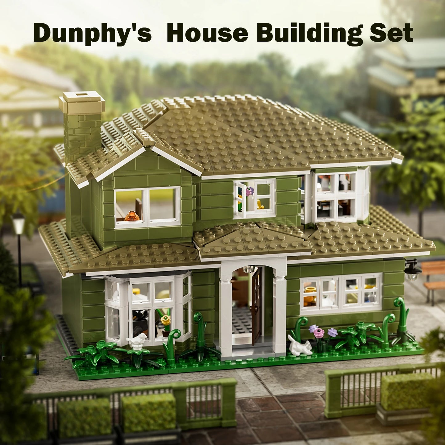 Dunphy House Building Blocks Set 1176 PCS Modern Architecture Model Bricks Gift
