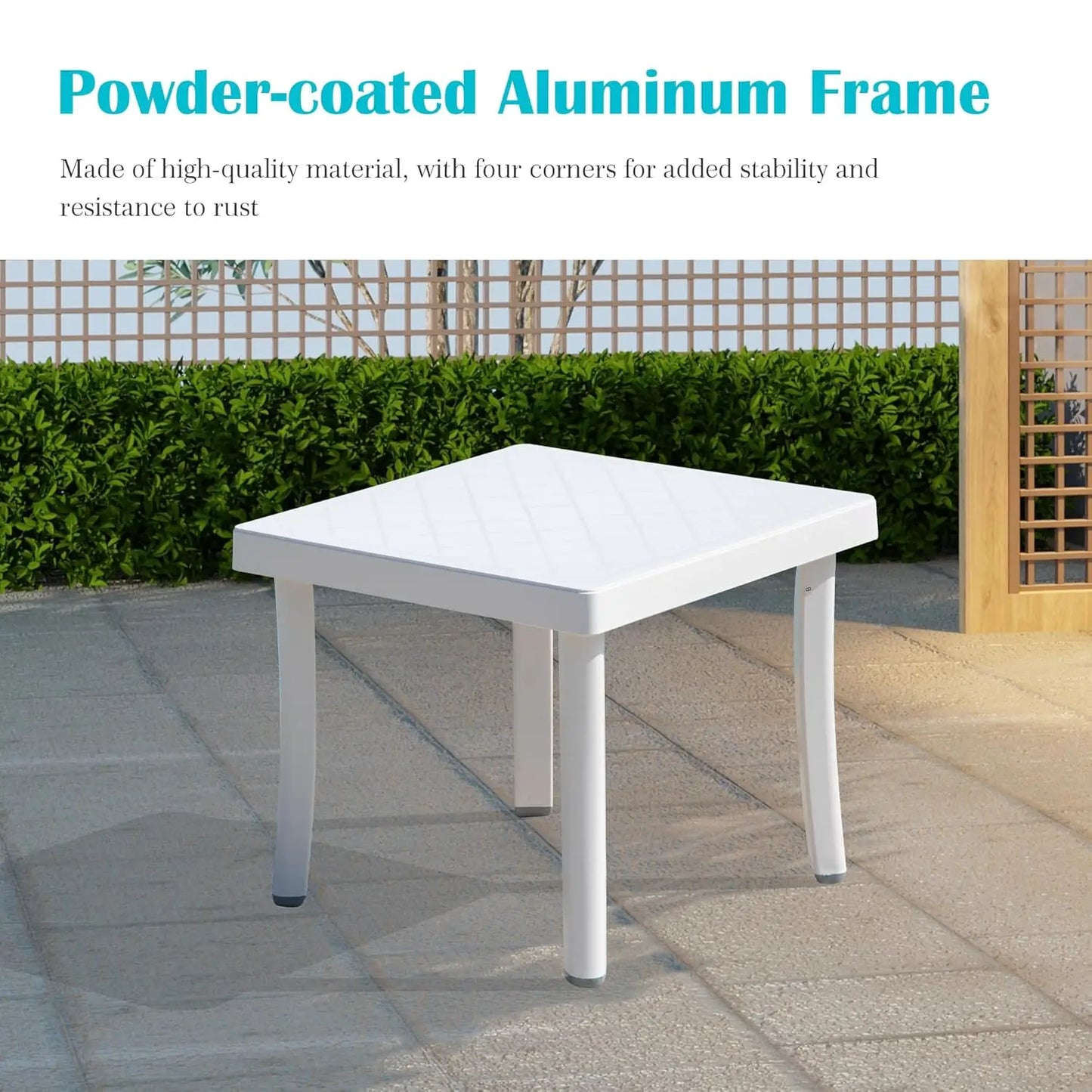 5 Position Aluminum Outdoor Lounge Chair Set Of 3 With Wheels All Weather