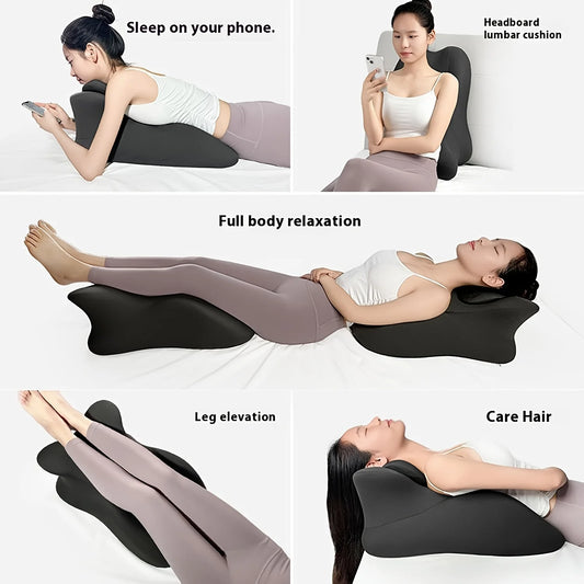 Adult Ergonomic Reading Pillow Bed Wedge For Prone Lying And Sitting In Bed