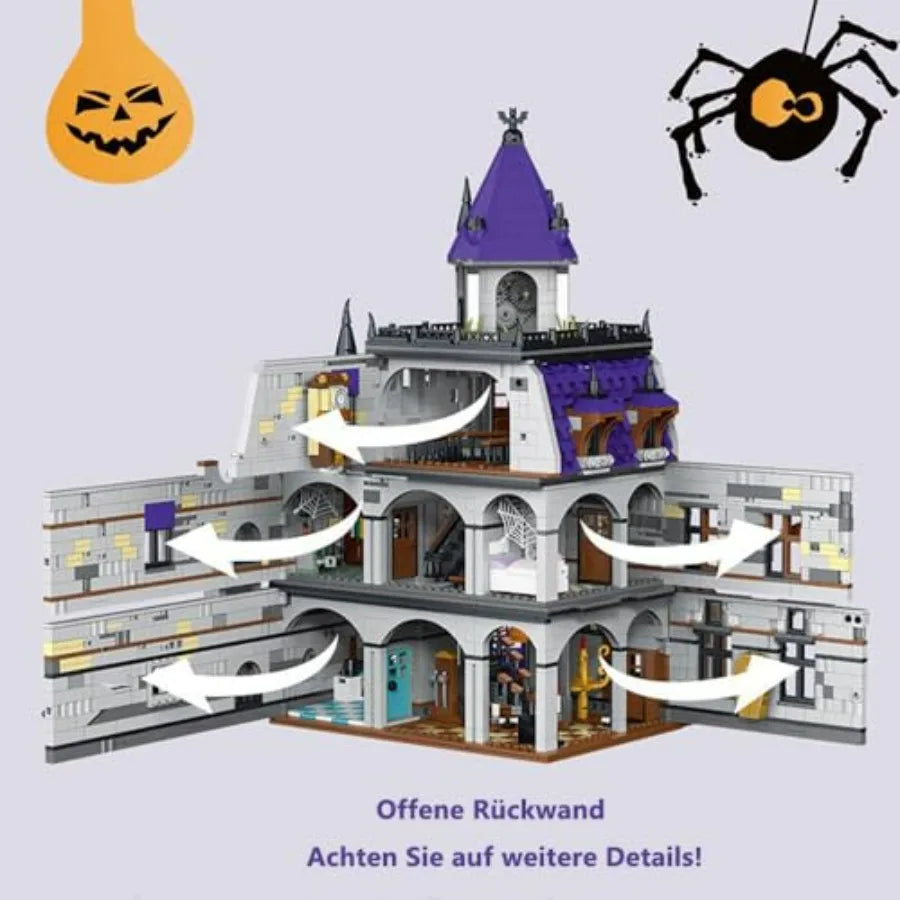 Medieval Castle Haunted House Building Set With LED Lights 4192pcs