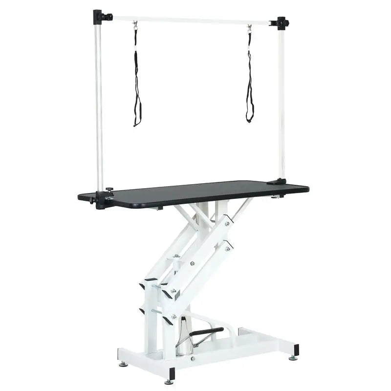 43 Inch Heavy Duty Hydraulic Dog Grooming Table With Adjustable Arm Noose