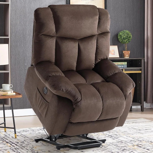 Power Lift Electric Recliner Chair For Elderly With Heavy Duty Antiskid Fabric