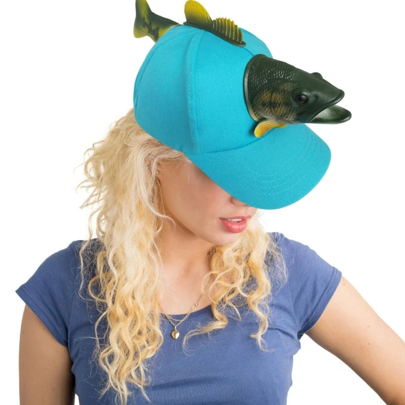 Novelty Fish Baseball Hat For Birthday Party Unisex One Size Holiday Headwear