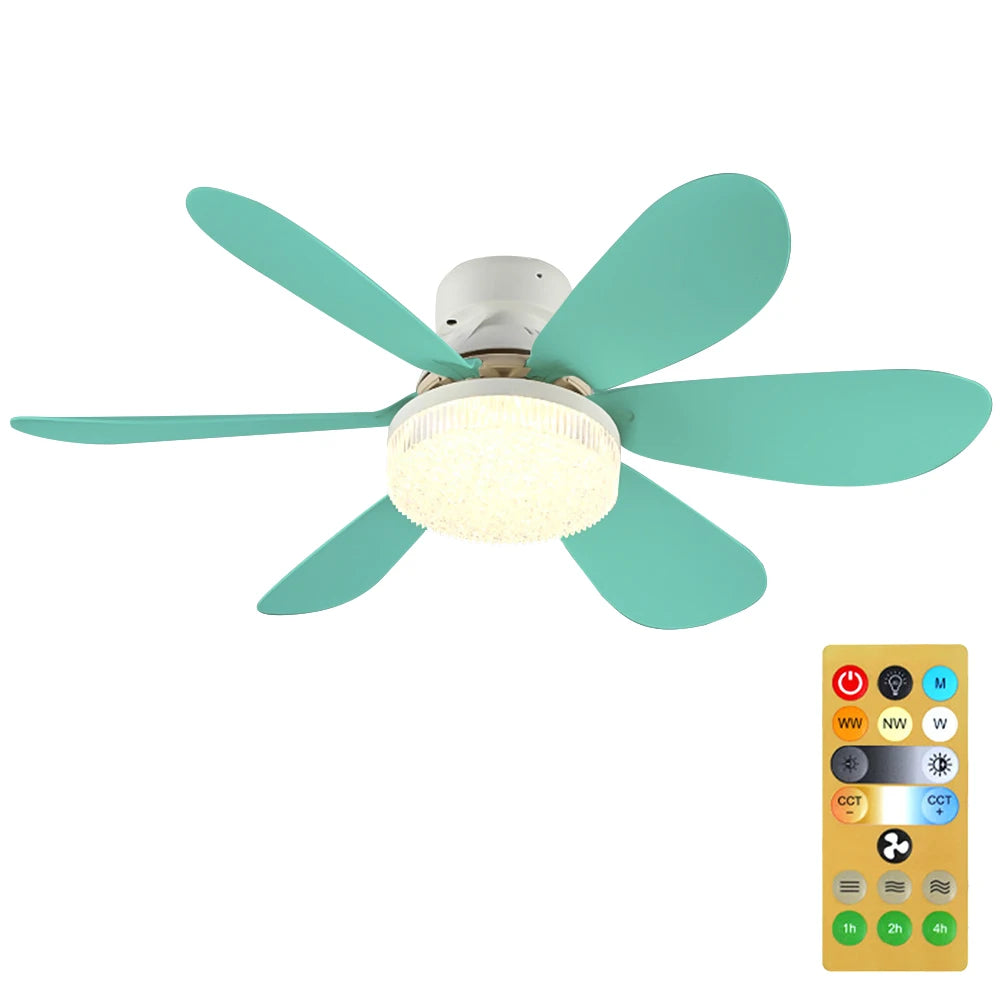 Socket Fan Lamp E26 E27 Base Wireless Remote Control LED Bulb Ceiling Fan Replacement for Bedroom Living Room Kitchen Balcony