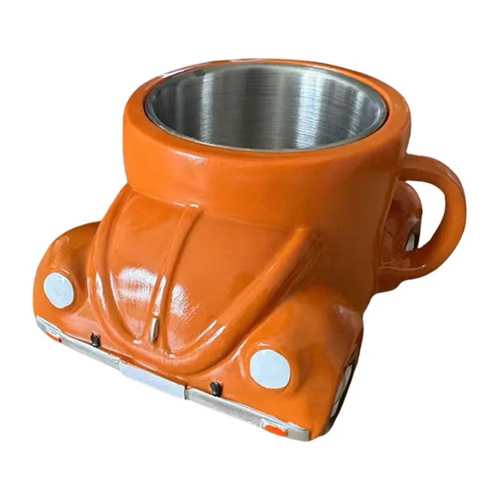 Stainless Steel Car Shaped Coffee Mug 150ml Retro Novelty