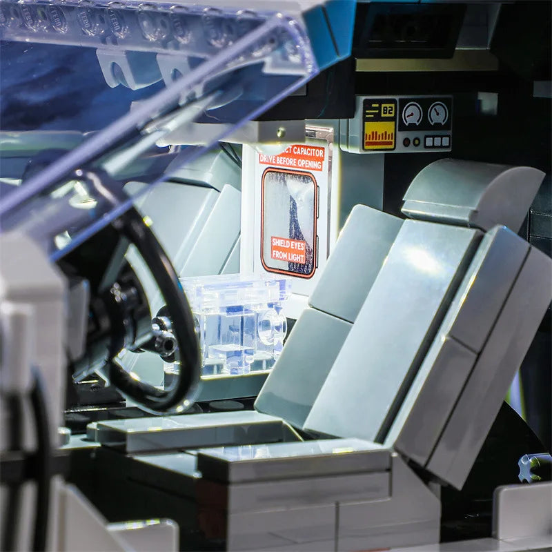 LED Lighting Kit For LEGO 10300 DeLorean Time Machine