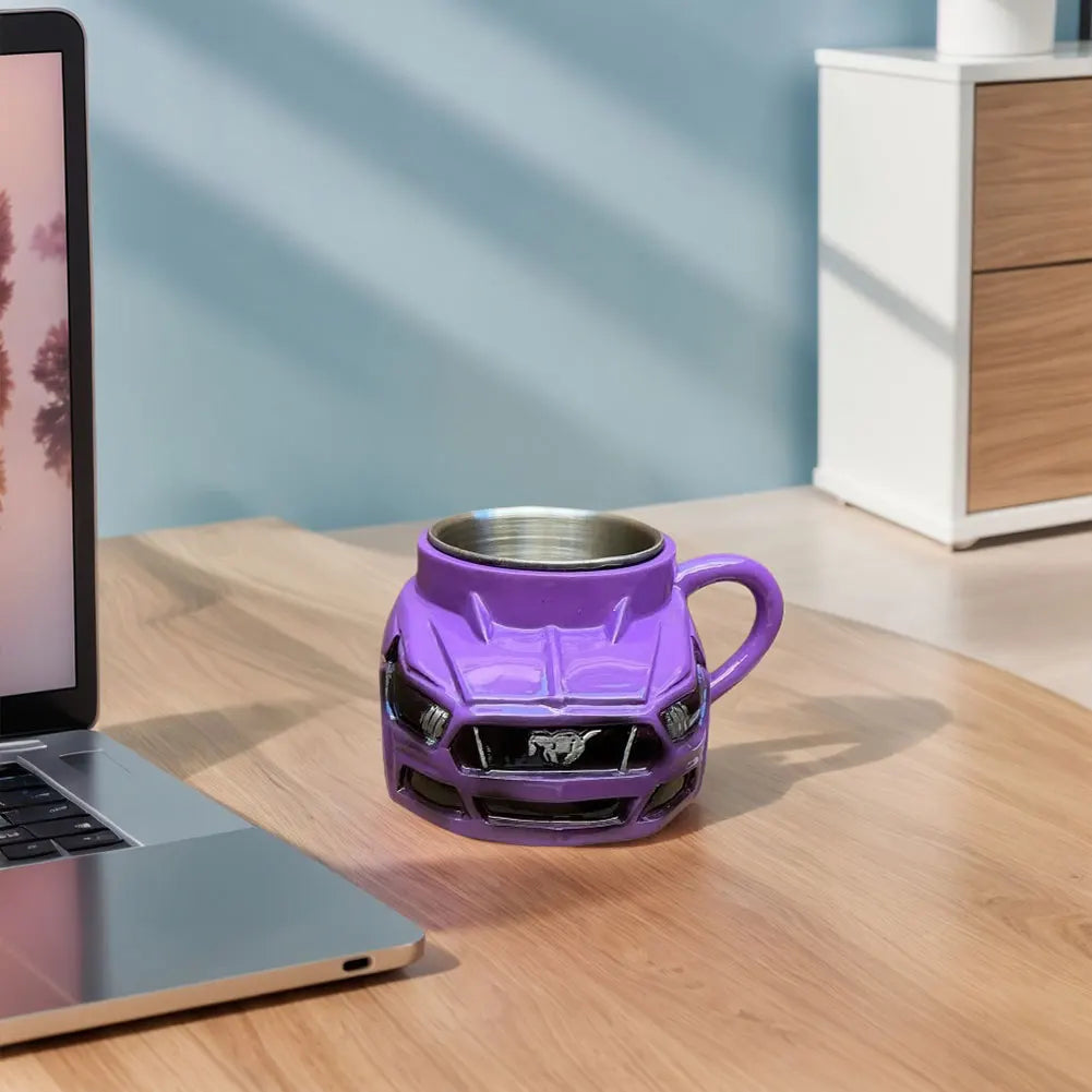 Handcrafted Car Shaped Stainless Steel 300ML Coffee Mug