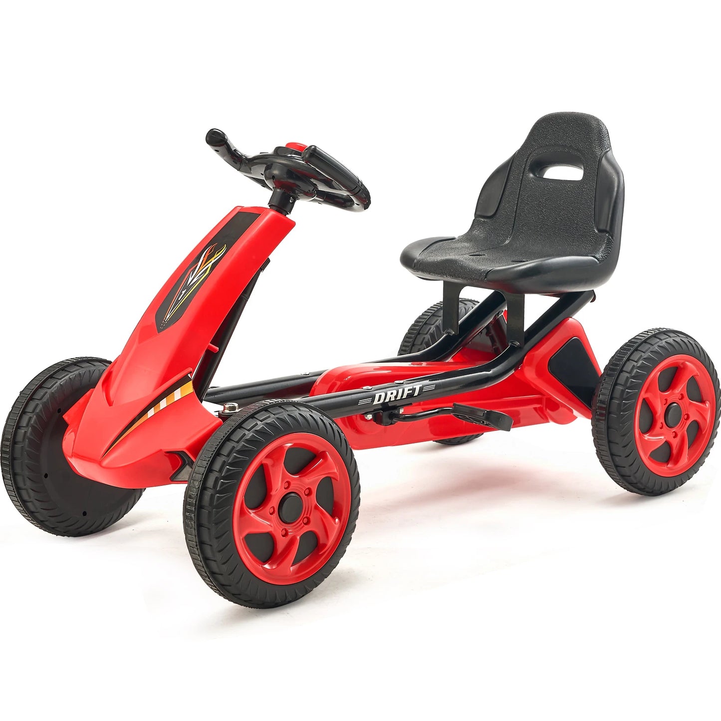 SucceBuy 66lbs Kids Pedal Go Kart 4 Wheel Off Road Racer