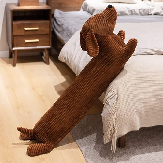 Enhopty 43 Inch Giant Dachshund Dog Plush Pillow Puppy Stuffed Animal Long Body Throw Sleeping Pillow for Christmas