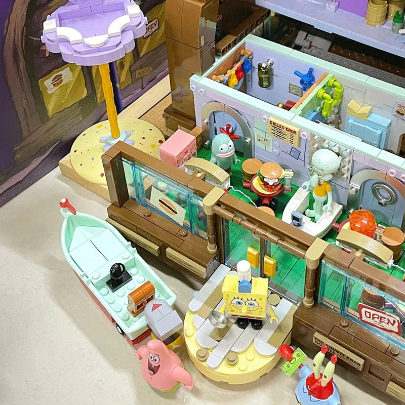 SpongeBob Patrick Star Krusty Krab Light Blocks Set