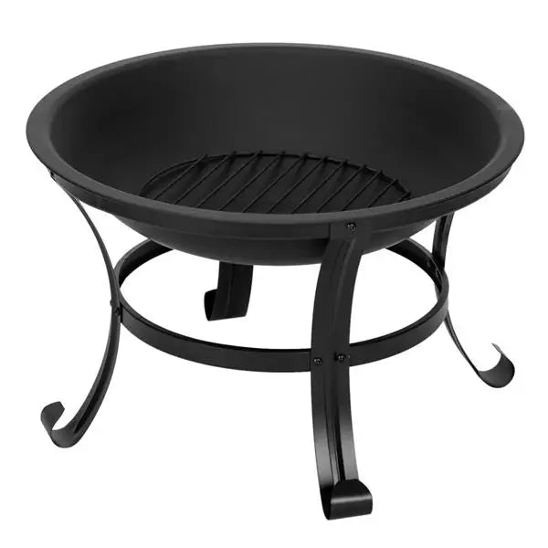 22 Inch Curved Feet Iron Brazier Wood Burning Fire Pit