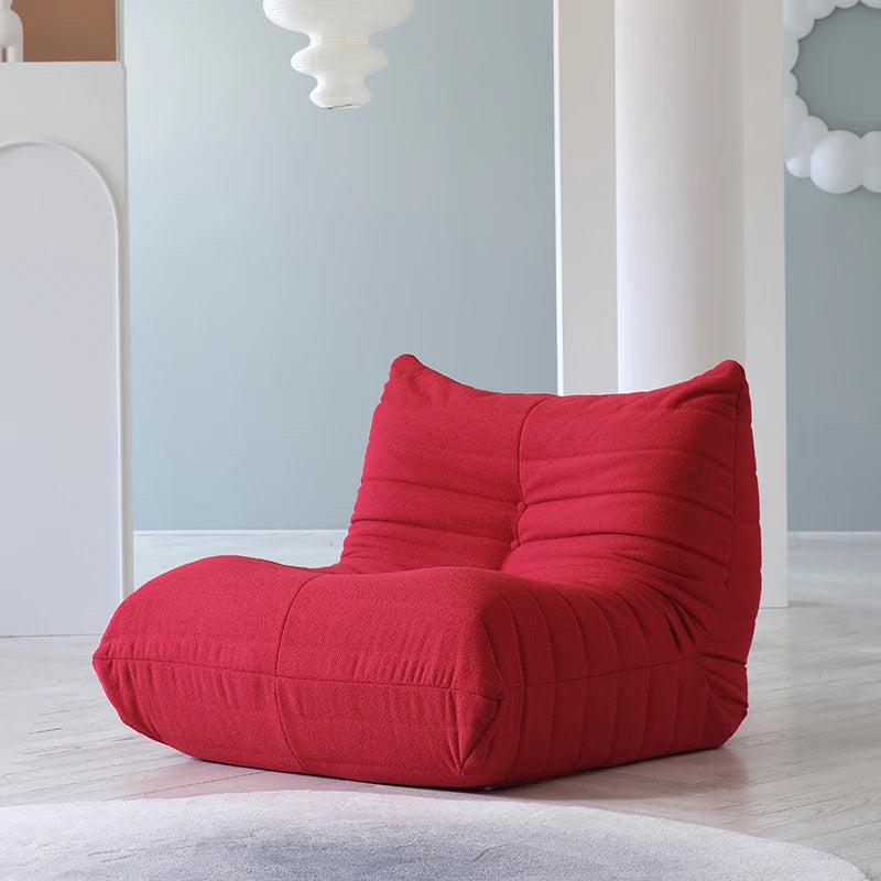 Velvet Teddy Bean Bag Sofa Floor Lounge Chair Foam Filled