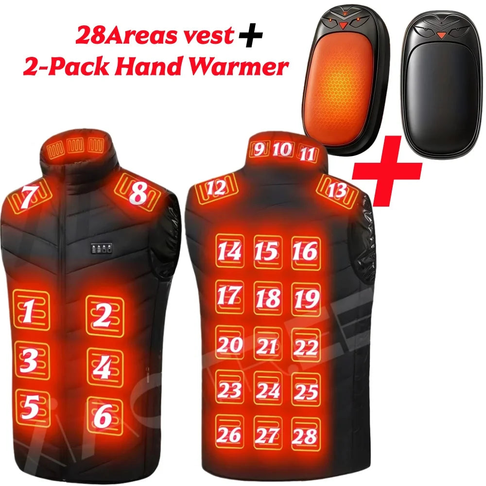 Heated Vest USB Heater For Men And Women 6XL Thermal Body Warmer Camping Jacket