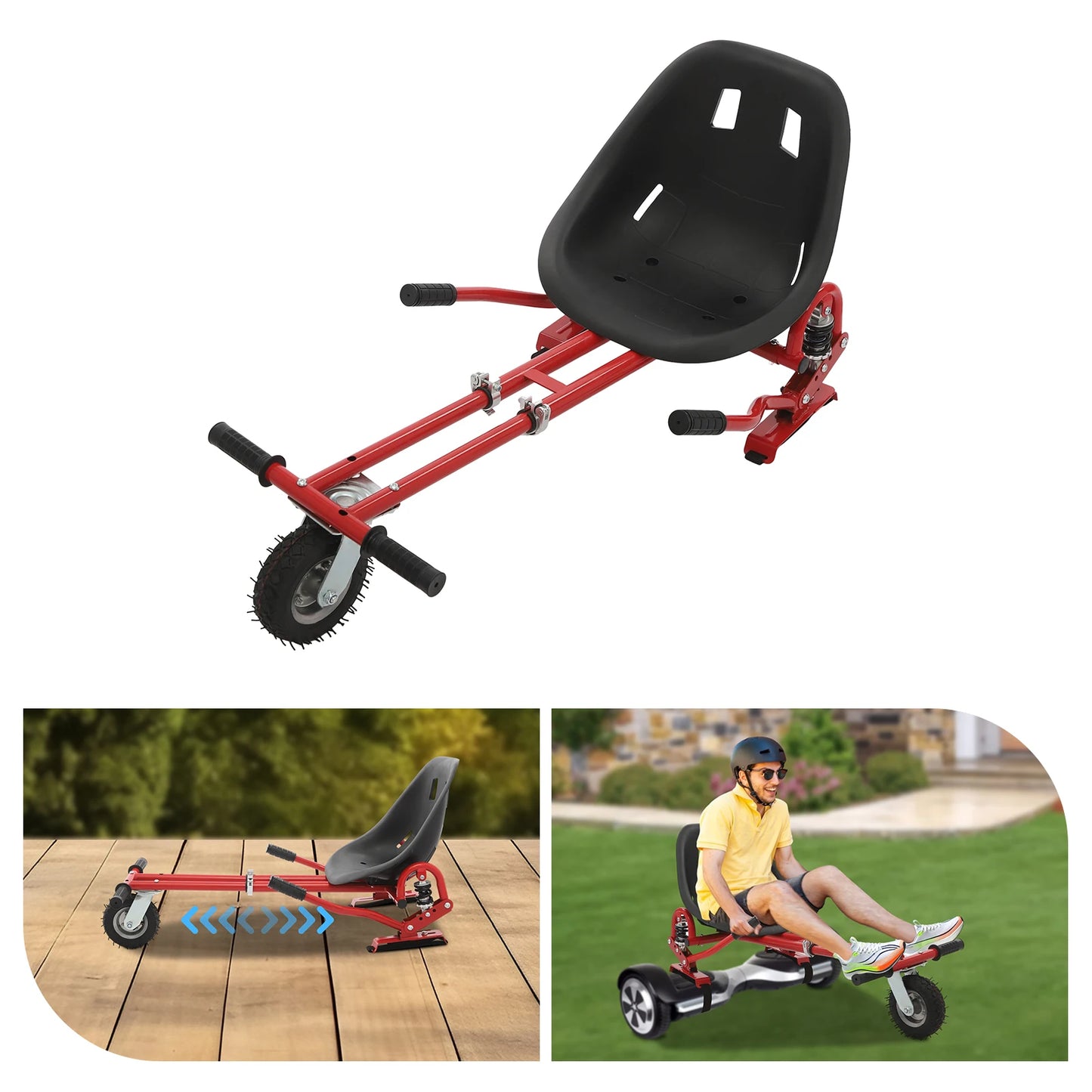 Adjustable Hoverboard Seat Attachment For Balancing Scooter