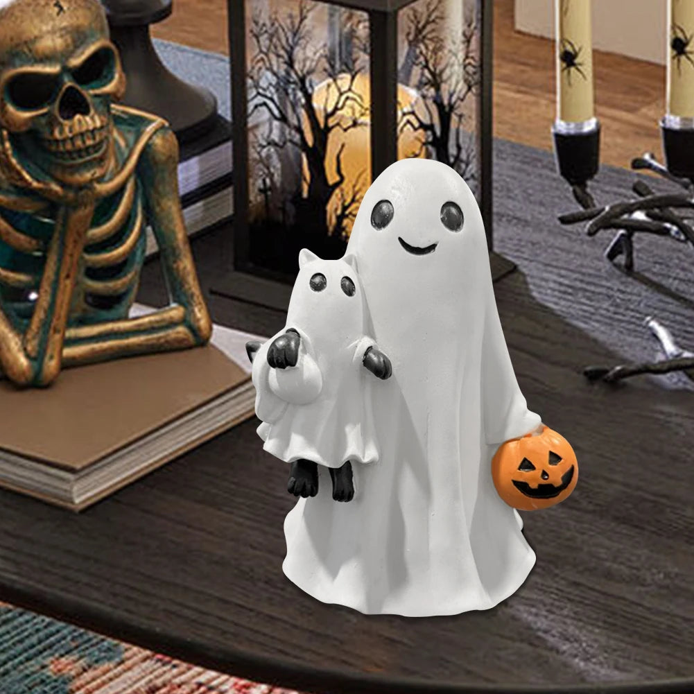 Halloween 3D LED Ghost Night Light Campfire Figurine Decor