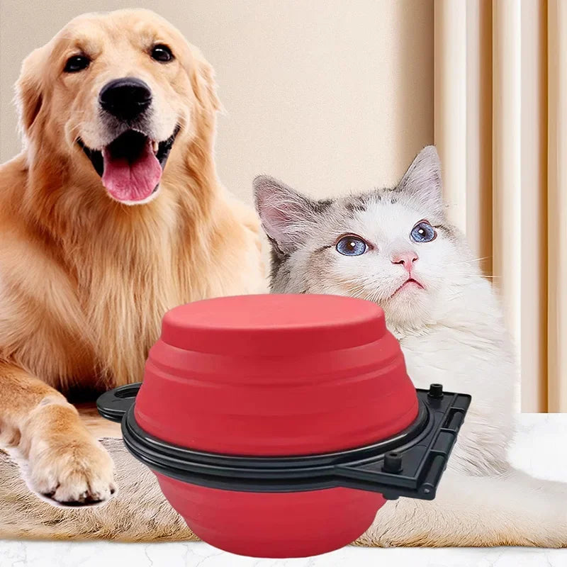 2 In 1 Foldable Dual Bowl For Dog And Cat Portable Travel Feeding Drinking Bowl