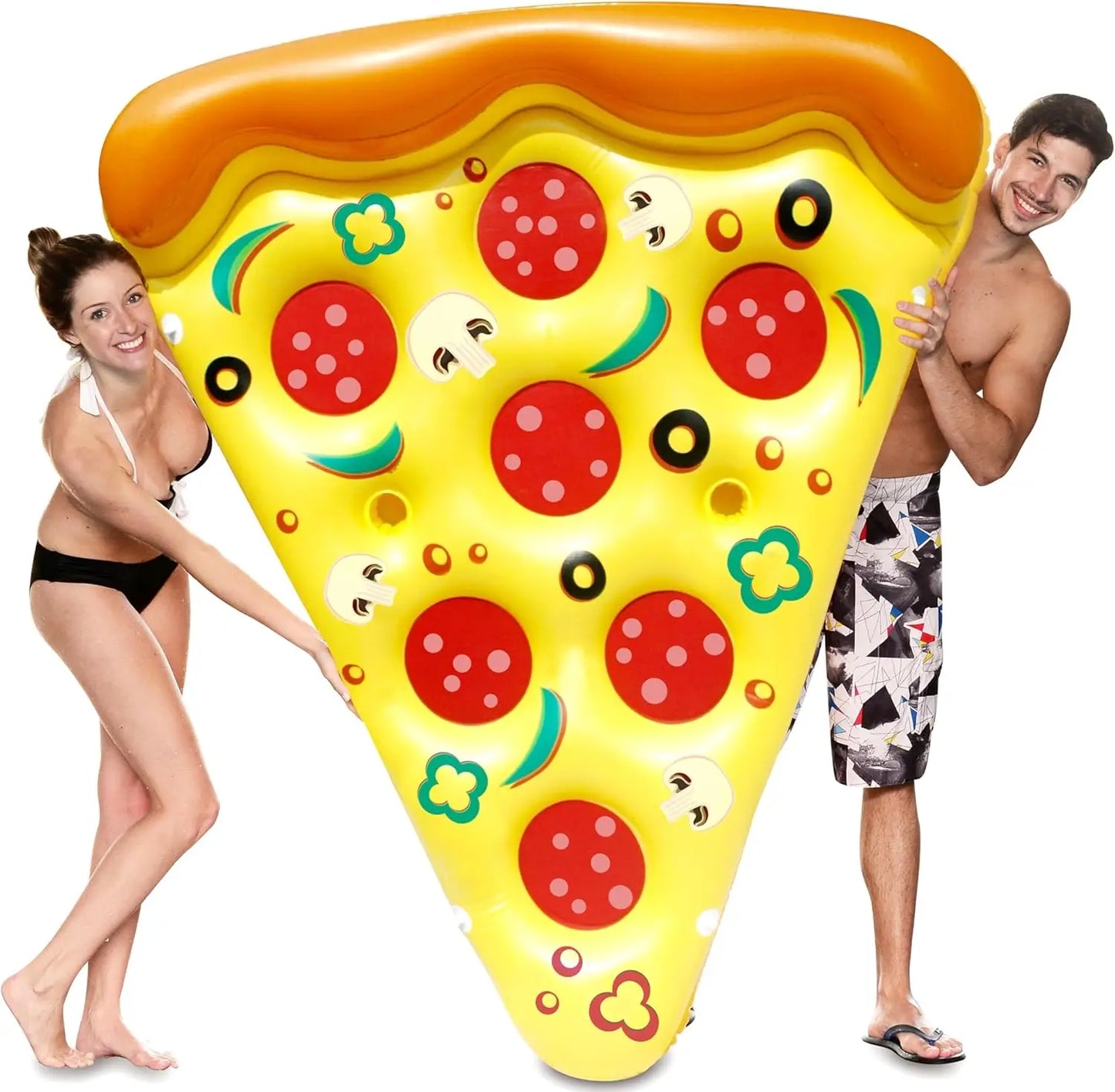 Joyfy Giant Inflatable Pizza Slice Pool Float For Adults And Kids Summer Toy