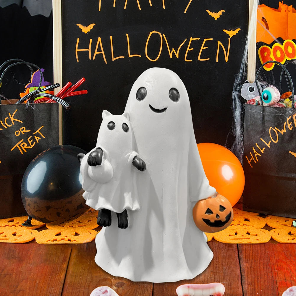 Halloween 3D LED Ghost Night Light Campfire Figurine Decor
