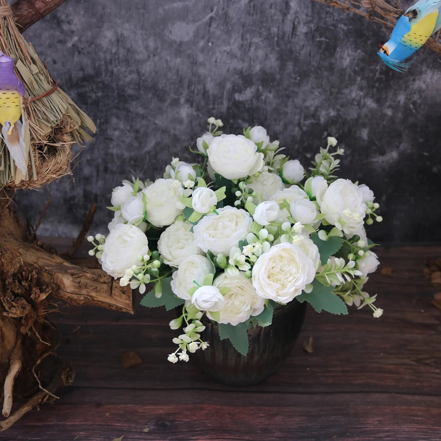 Artificial Rose And Peony Flowers Set One To Three Pcs High Quality Wedding Arch