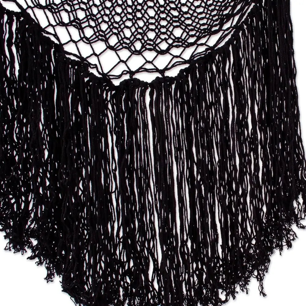 Black Cotton Sea Breeze Handmade Hammock Swing By Novica