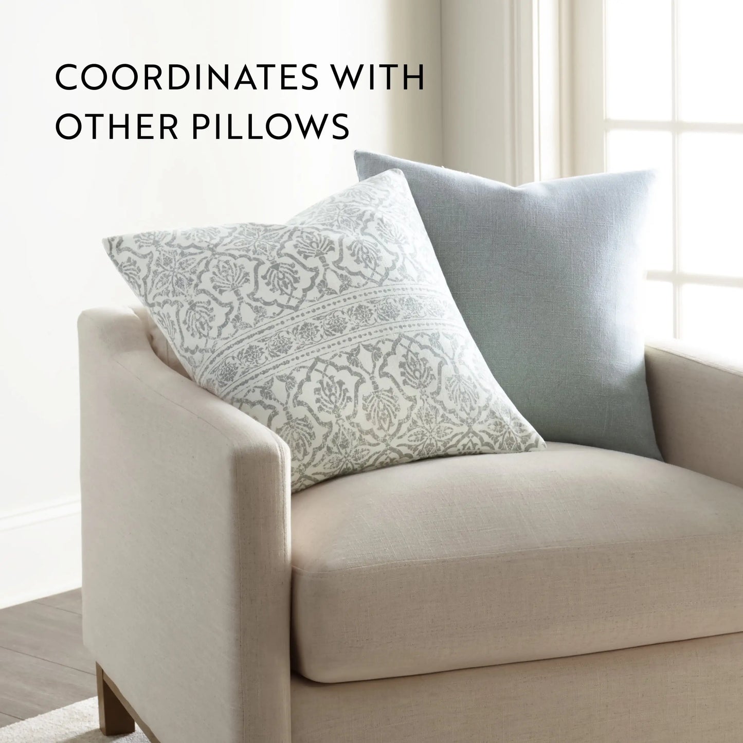 Elegant Cotton Decor Throw Pillow Artic Antique Floral Pattern