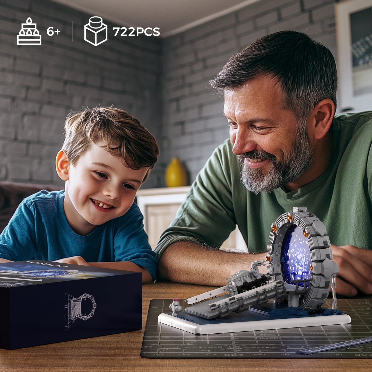 Stargateal 722 Pieces Building Block Kit Compatible With Lego Space Travel