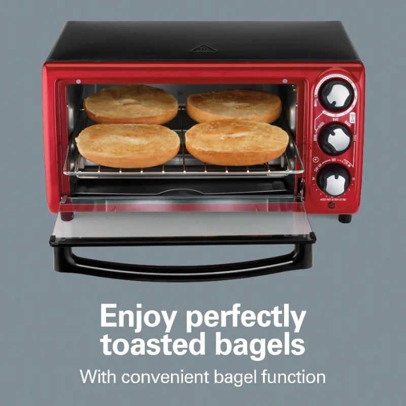 Hamilton Beach 4 Slice Toaster Oven With 5 Versatile Cooking Modes