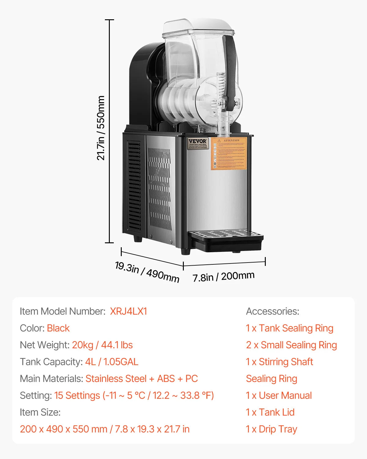 SucceBuy 3-36L Commercial Slushy Machine 1-3 Tanks Stainless Steel Margarita Smoothie Frozen Drink Maker for Home and Restaurants