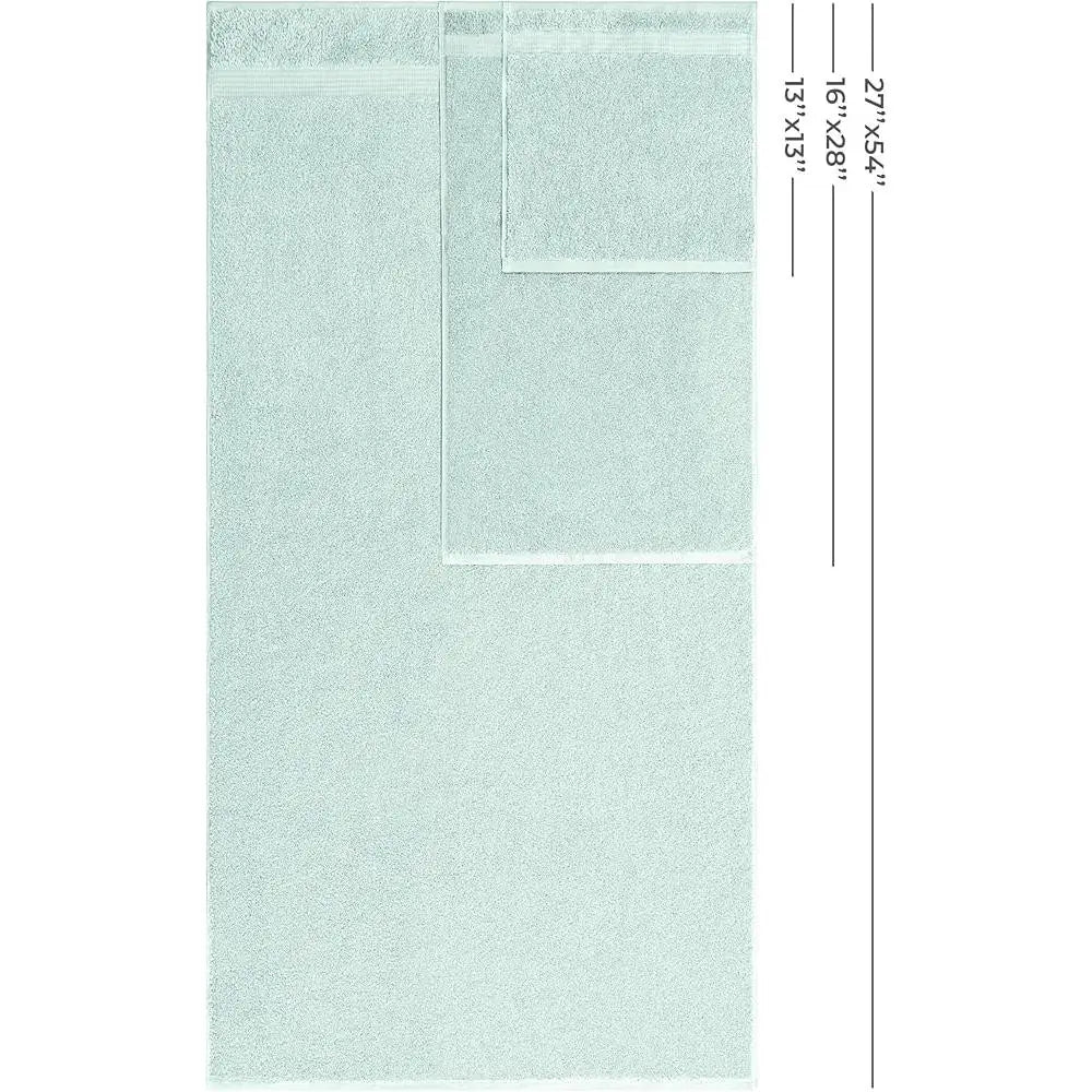 100 Cotton Turkish Towel Set Luxury 6 Piece Towels