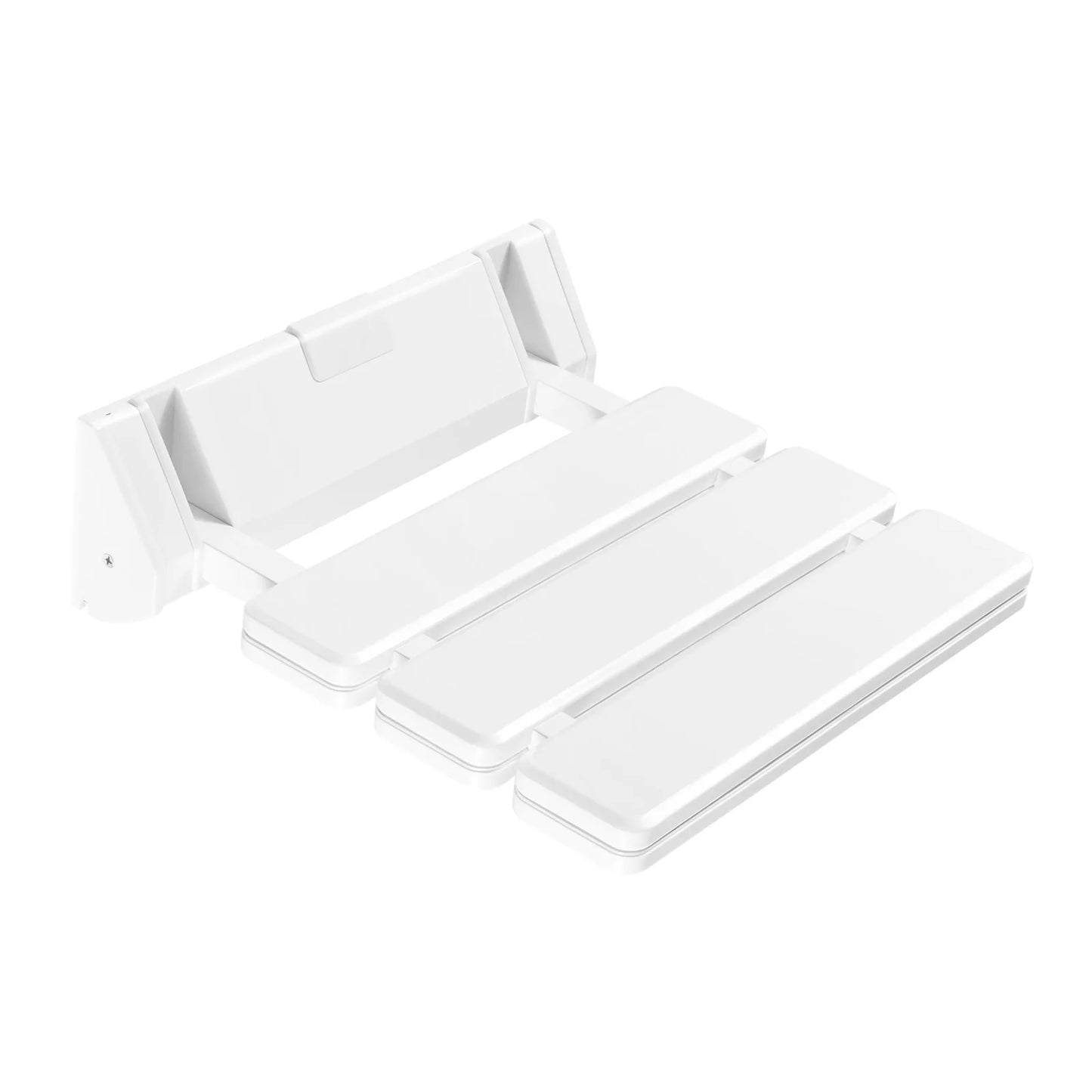 Wall Mounted Folding Shower Seat Non Slip White Stool