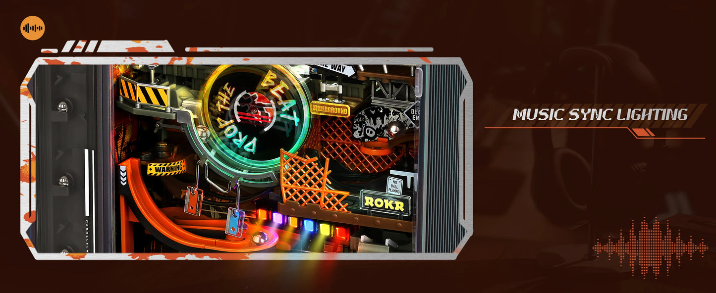 Robotime Rokr The Last City Marble Run 3D Puzzle Model Cyberpunk Gift