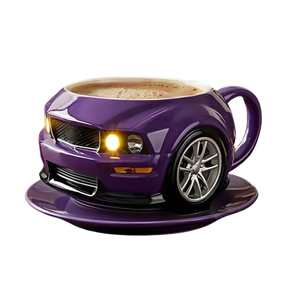 Handcrafted Car Shaped Stainless Steel 300ML Coffee Mug