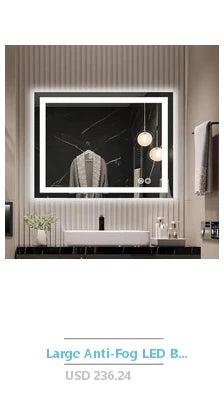 Crystal Crush Diamond Mirror 16x20 Luxury Wall Mirror for Home Décor Accent in Bathroom Bedroom and Entryway
