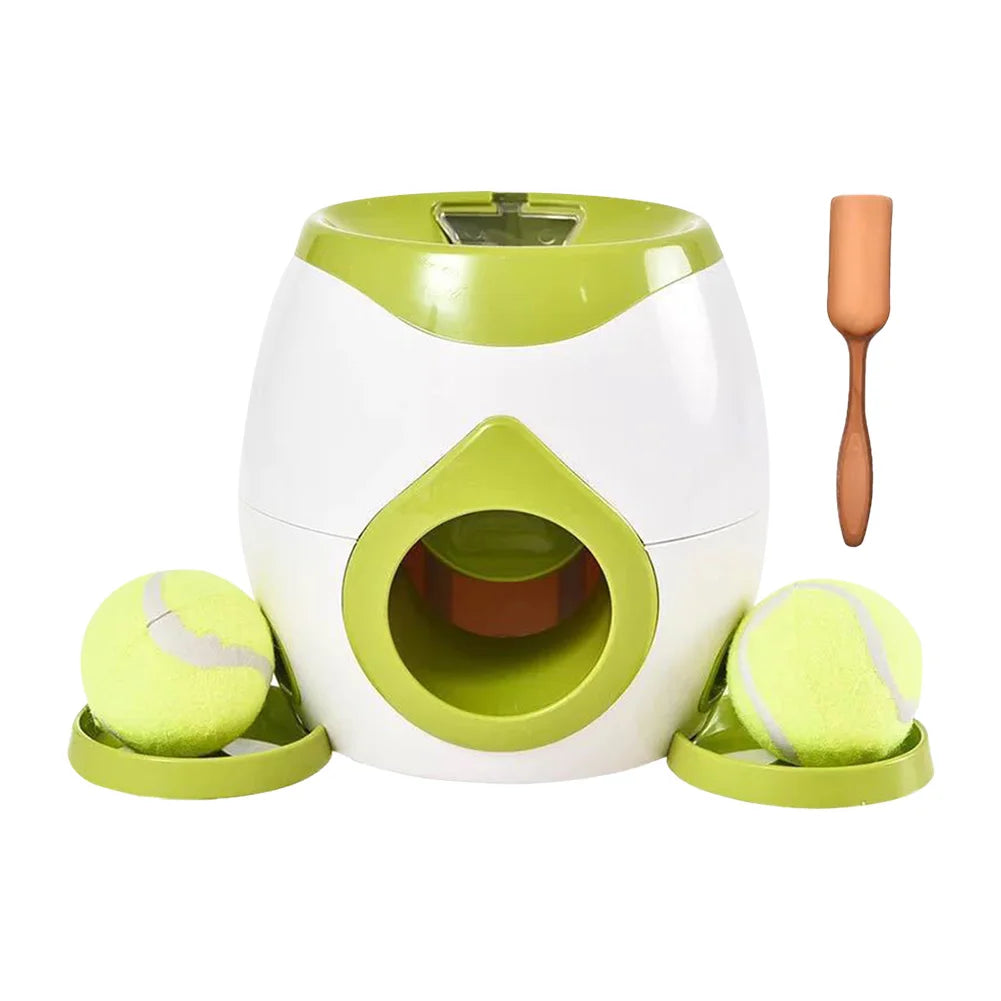 Automatic Mini Tennis Ball Launcher For Dogs Interactive Catapult Pinball Toy