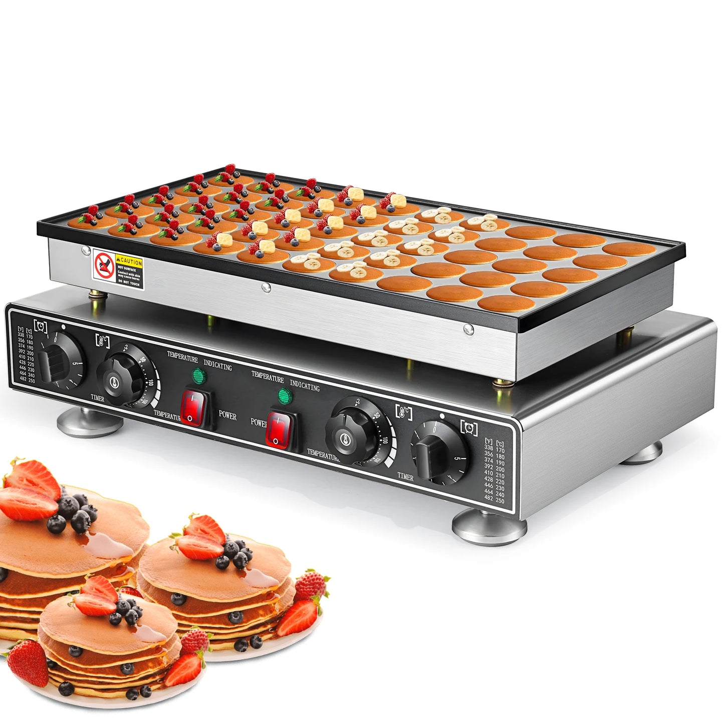 Electric Waffle Maker 50PCS Mini Dutch Round Pancake Muffin Maker Dorayaki Machine Kitchen Appliance Waffle Iron