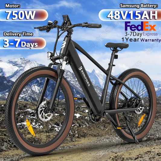 Luckeep C26 Adult E Bike 750W 48V 15Ah Removable Battery