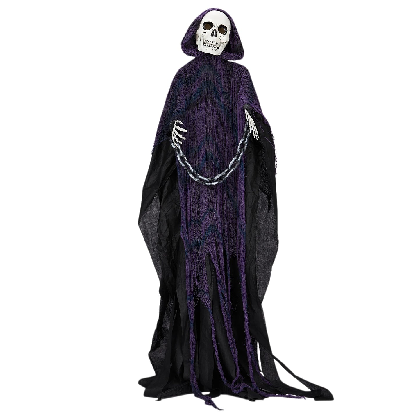 Life Size Grim Reaper Animatronic 6ft Decoration With Sound