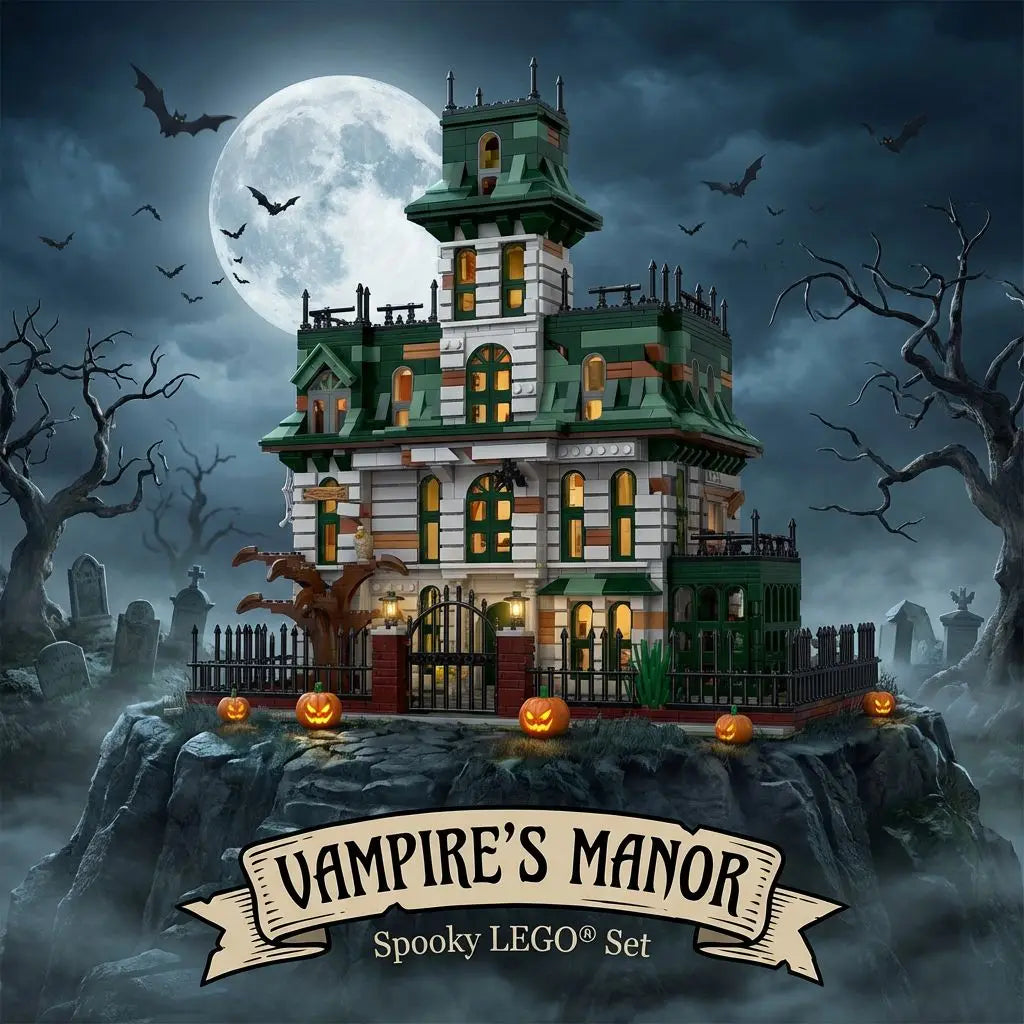 Wednesday Addams Spooky Manor Lego Compatible Building Blocks