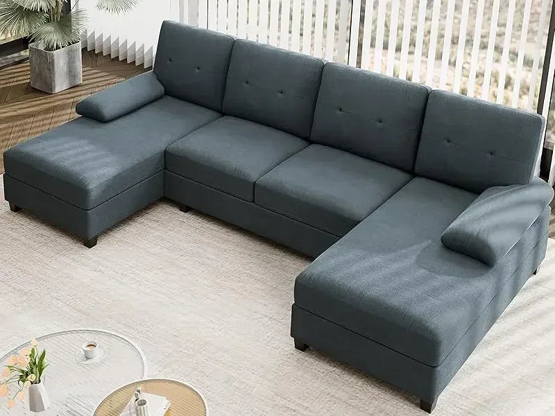 Sectional Sofa Couches for Living Room 4 Seat U Shaped