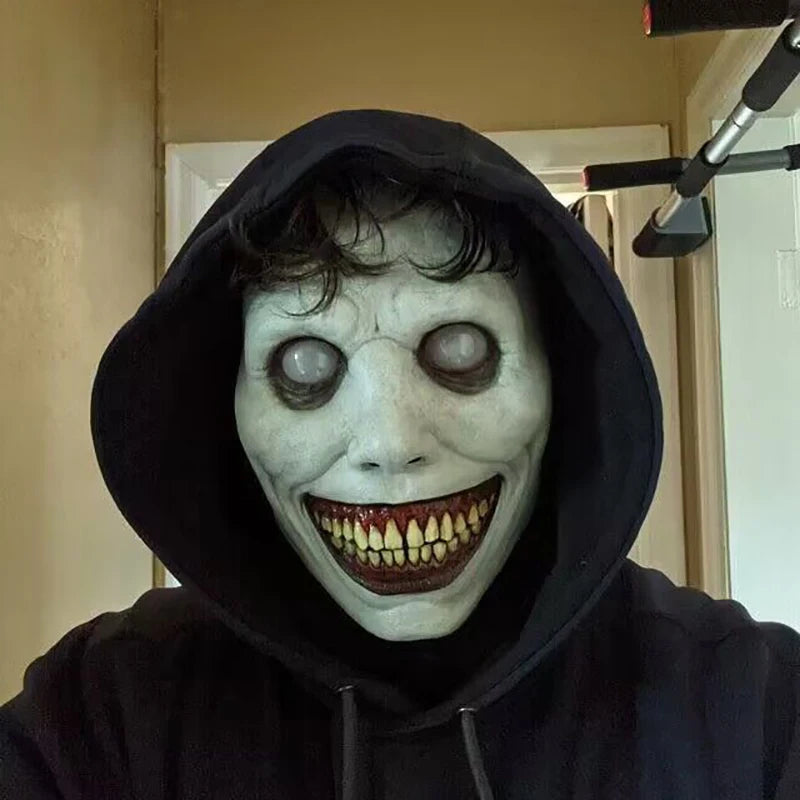 Exorcist Horror Smiling Face Demon Mask Cosplay Prop